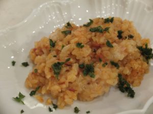 risotto with bisque