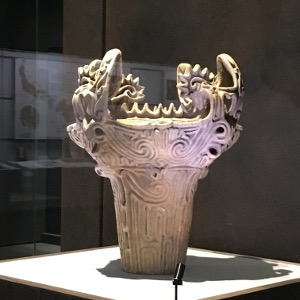 Jomon pottery fire-flame style