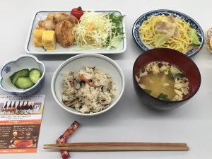 Hichifuku's lunch with white soy sauce and soup stock
